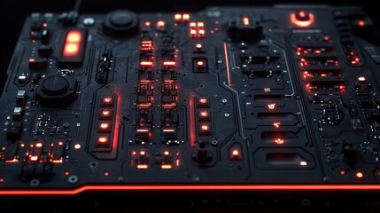 Futuristic Circuit Board Design