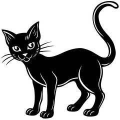 Shadowy Cat Halloween Art