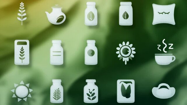 Abstract Icons of Wellness