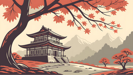 Autumn Temple Serenity in Korea