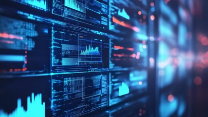 Digital Data Visualization Display - Powered by Adobe