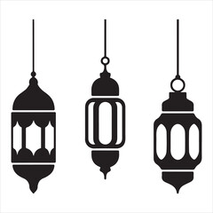 Minimal Hanging Lantern Vector Design Reflecting Peace, Light and Forgiveness