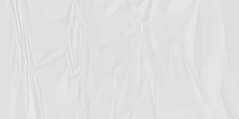White crumpled and creased paper abstract texture background. panorama grunge wrinkly paper texture background, crumpled pattern texture.3d crumpled white paper texture.