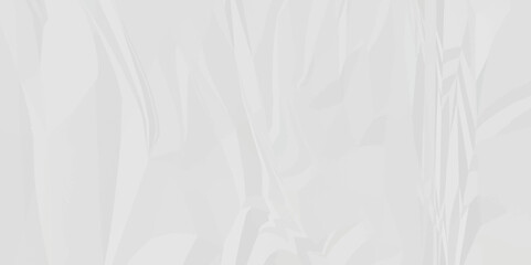White crumpled and creased paper abstract texture background. panorama grunge wrinkly paper texture background, crumpled pattern texture.3d crumpled white paper texture.