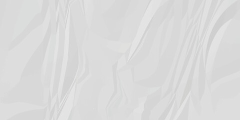 White crumpled and creased paper abstract texture background. panorama grunge wrinkly paper texture background, crumpled pattern texture.3d crumpled white paper texture.