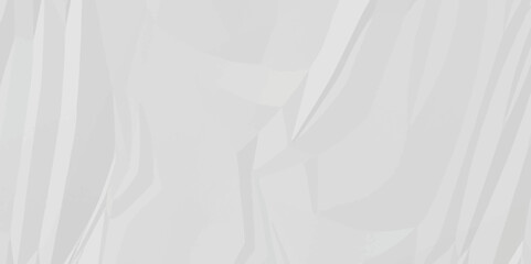 White crumpled and creased paper abstract texture background. panorama grunge wrinkly paper texture background, crumpled pattern texture.3d crumpled white paper texture.