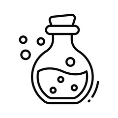 Have a look at this outline style chemical flask icon