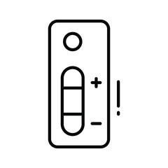 Grab this linear style icon for pregnancy test device