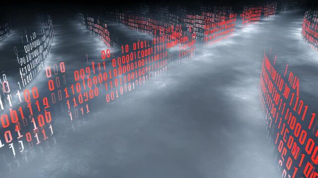 Binary code digital illustration