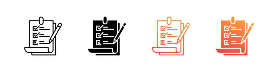 Test Multiple Style Icon Set Collection 