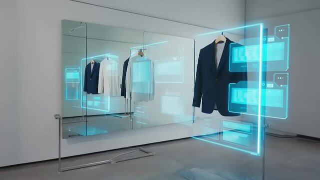Interactive Smart Mirror for Virtual Fashion Try-Ons Revolutionizing Retail Experience