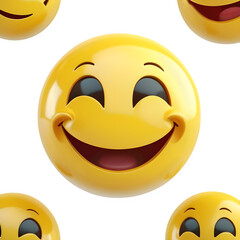 Fototapeta premium set of smiley faces