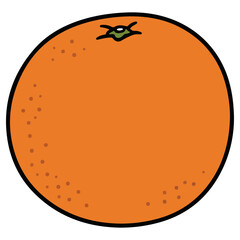 Orange vector illustration, simple design