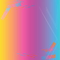 Abstract background yellow, pink, and blue gradient, geometric shapes design
