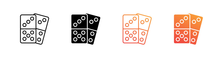 Domino Multiple Style Icon Set Collection 