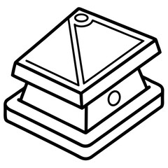 Stud Detector Minimalist Line Art Vector