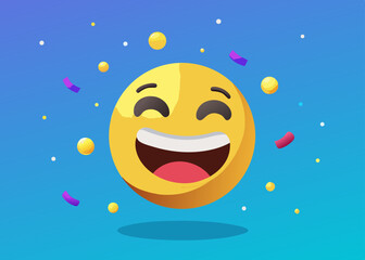 Naklejka premium smile emoji