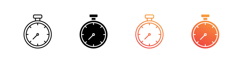 Time Multiple Style Icon Set Collection 