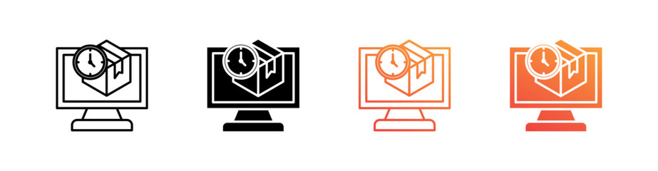 Order Fulfillment Multiple Style Icon Set Collection 