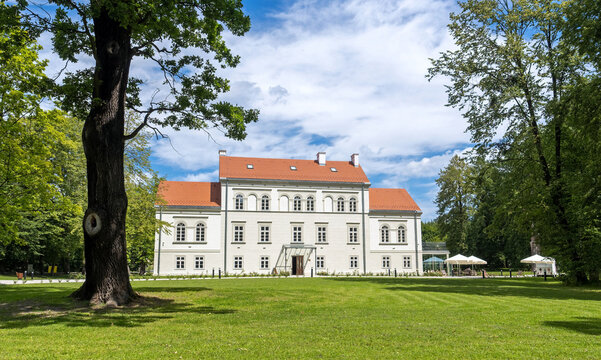 palace in Baranowice near Zory, Poland, front elevation