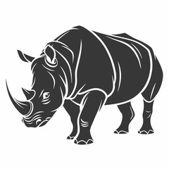 Fototapeta premium Rhino Icon for Branding and Web
