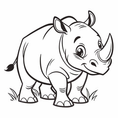Adorable Baby Rhino Icon