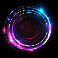 Obraz premium light glow effect on black background