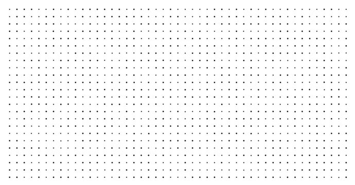 Seamless minimal black dotted grid pattern on isolated white background perfect for modern design, digital projects, abstract art, and creative templates vector illustration