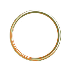 green circle logo frame elemen grafis round