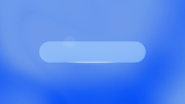 Blue Glassmorphism UI Element Animation, Liquid Glass Shape on Blurred Background with Soft Bokeh for Modern Presentations or App Design
