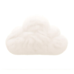 White Fluffy Cloud Decoration A Sky Element Transparent Background