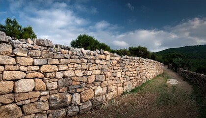 ancient stone wall