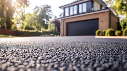 A luxury private road resurfacing service for elite residential areas, featuring premium materials