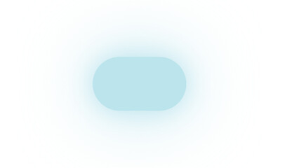 Soft Glowing Cyan Capsule: A gentle, rounded pill shape in a subtle blue-green hue, emanating a soft, ambient glow on a transparent background.

