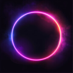 light glow effect on black background