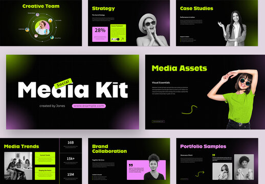 Social Media Kit Presentation for Brand