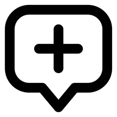 Obraz premium Add Chat Icon
