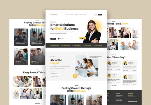 Creative Business Marketing Agency Landing Page Template