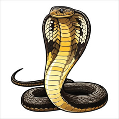 Fototapeta premium King cobra vector The Serpent King