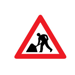 icon roadwork sign