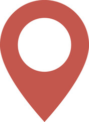 イラスト素材：マップのピン　ベクター　赤　オレンジ　red pin point. pin location icons.