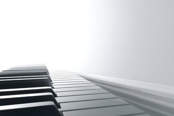 Obraz premium Piano keyboard background. Music concept