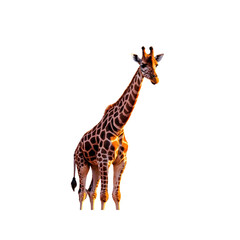 Obraz premium Majestic Giraffe Silhouette at Sunset