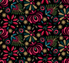 seamless pattern with flowers