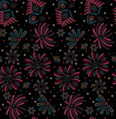 seamless pattern with flowers