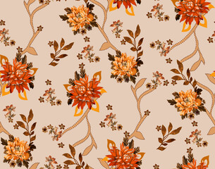 autumn leaves seamless pattern