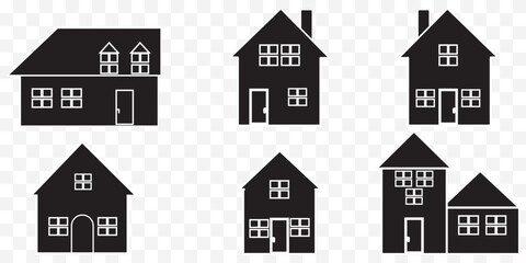 house icon set EPS 10