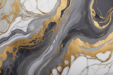 Luxurious abstract marble texture background in gold gray and white tones for design projects