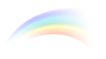 Transparent Background Soft Arching Rainbow Gradient

