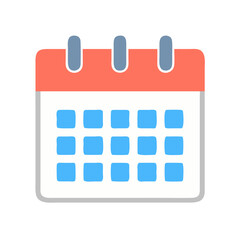 desktop calendar icon vector